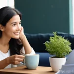 건강코칭 전문가의 자기소개서 작성법 - Prompt for Personal Story and Empathy:**
A warm and inviting image of a female health coach, approxi...