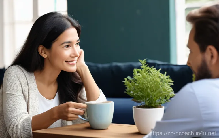 건강코칭 전문가의 자기소개서 작성법 - Prompt for Personal Story and Empathy:**
A warm and inviting image of a female health coach, approxi...